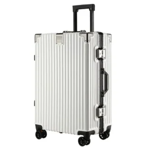 Aluminum Frame Luggage Sturdy and Durable Suitcase Men and Women 20"/22"/24"/26 inch Cabin Carry-On Password Trolley Case